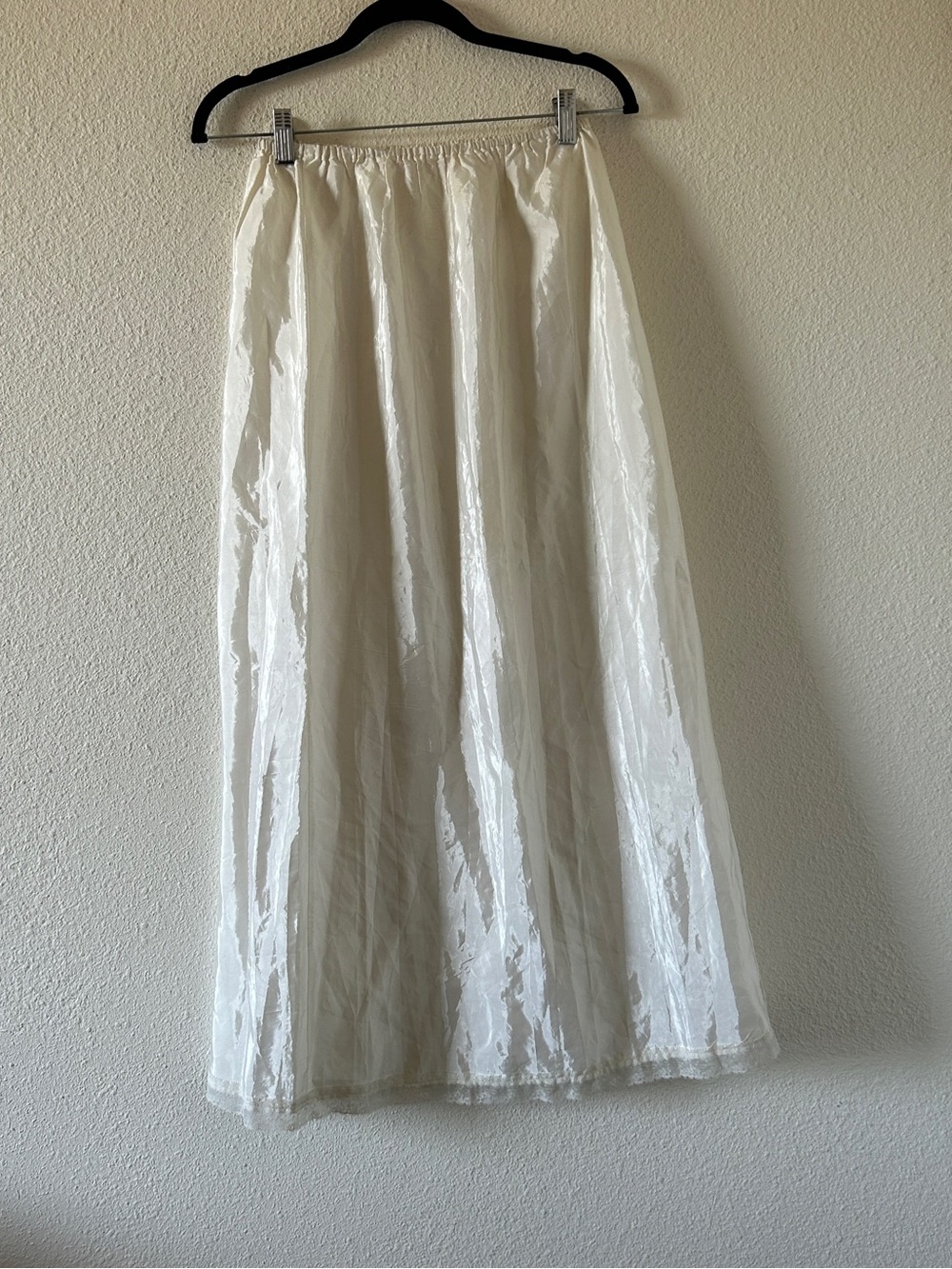 Handmade Maxi Slip Tulle Skirt Women’s Fit up To Medium Cream